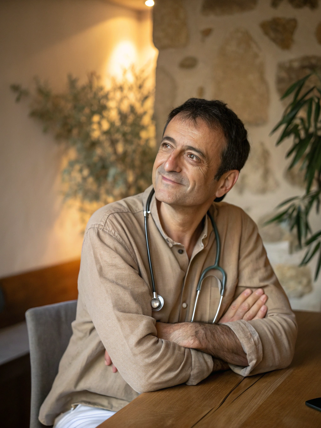Physician conducting telemedicine consultation for medical cannabis card evaluation